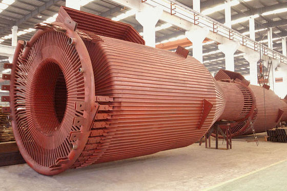 Carbon Steel Industrial Cyclone Separator Boiler Bộ tách xoáy xoáy thẳng đứng